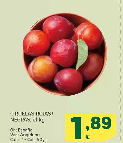 CIRUELAS ROJAS/NEGRAS, el kg