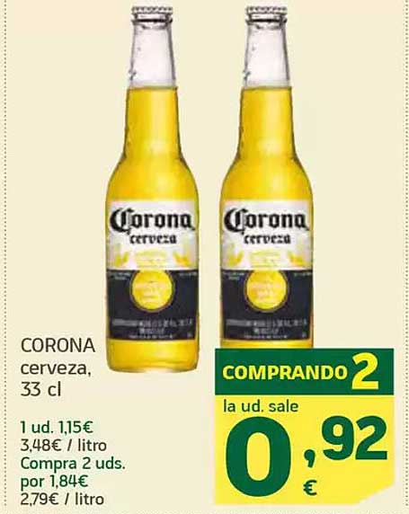 CORONA cerveza, 33 cl