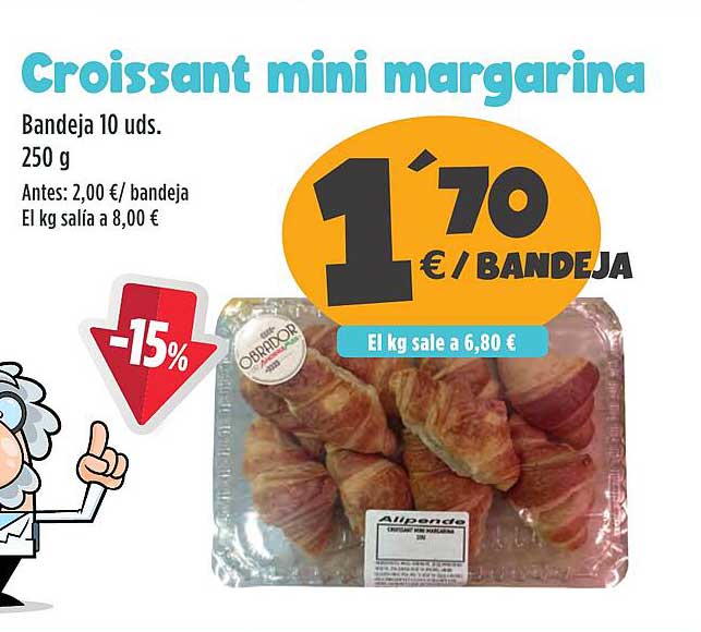 Croissant mini margarina