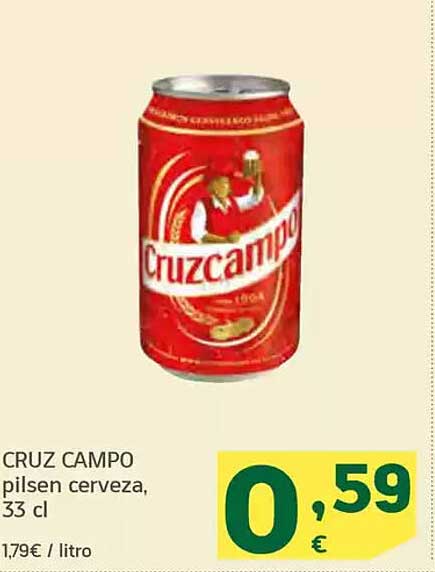 CRUZ CAMPO pilsen cerveza