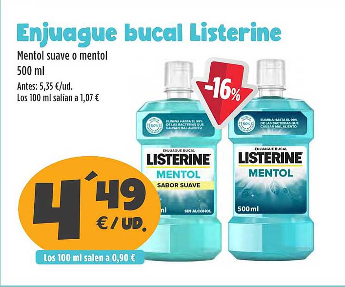 Enjuague bucal Listerine