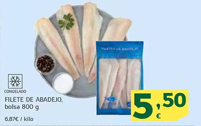 FILETE DE ABADEJO, bolsa 800 g