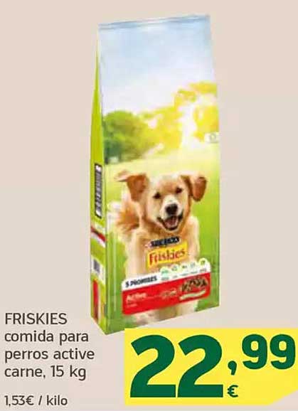 FRISKIES comida para perros active carne