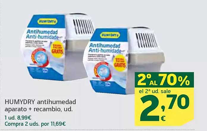 HUMYDRY anti humedad aparato + recambio, ud.