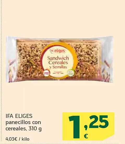 IFA ELIGES panecillos con cereales