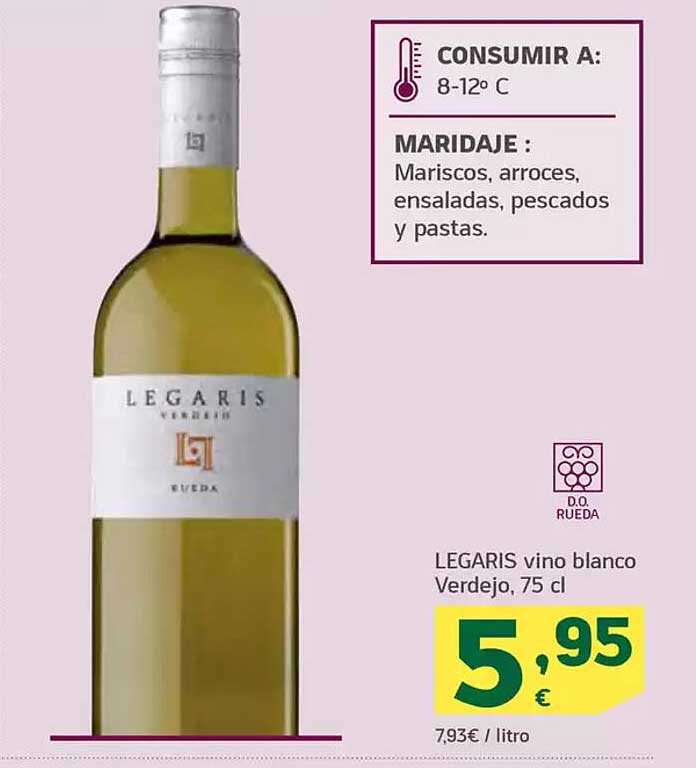 LEGARIS vino blanco Verdejo