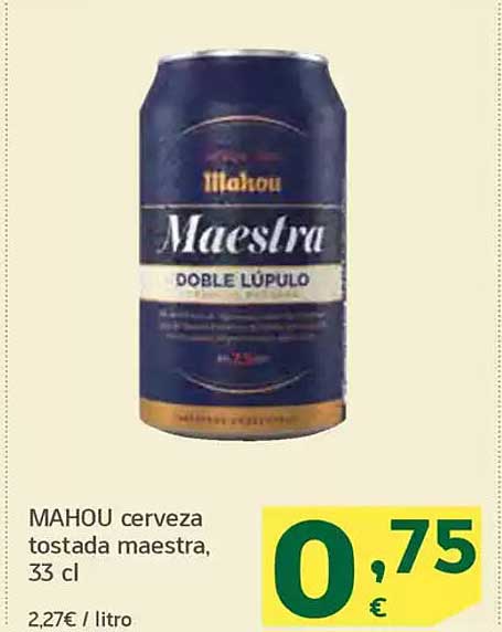 MAHOU cerveza tostada maestra