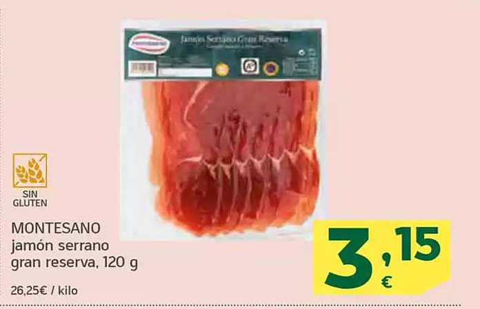 MONTESANO jamón serrano gran reserva