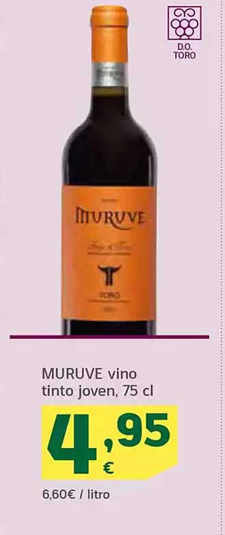 MURUVE vino tinto joven, 75 cl