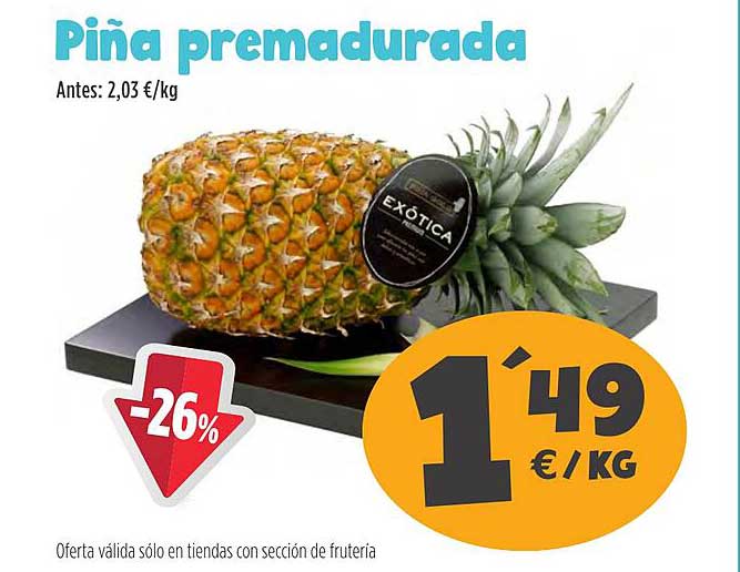 Piña premadurada