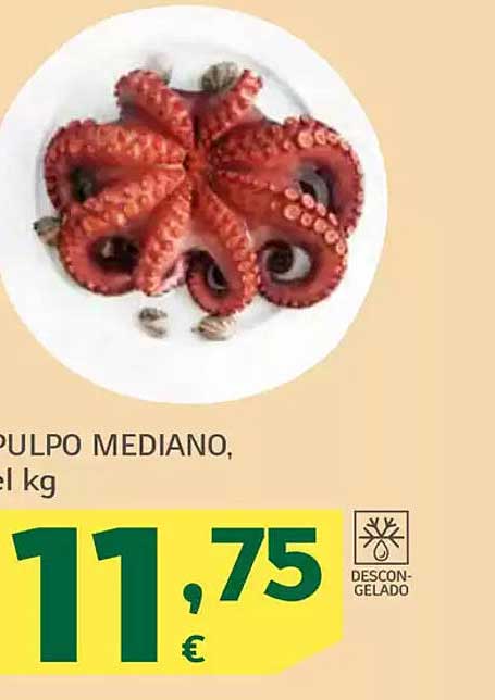 PULPO MEDIANO, el kg