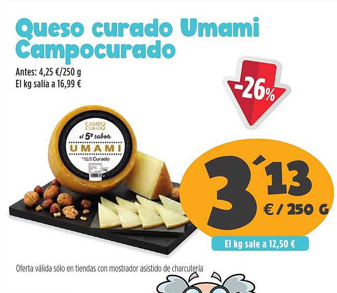 Queso curado Umami Campocurado