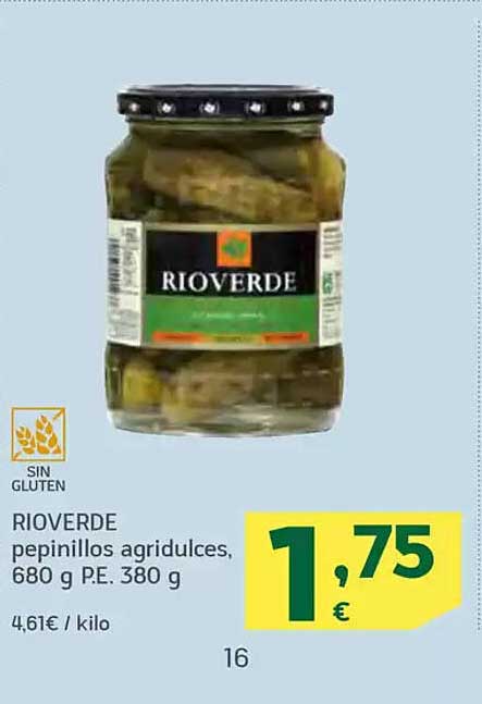 RIOVERDE pepinillos agridulces