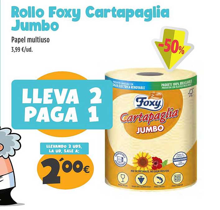 Rollo Foxy Cartapaglia Jumbo