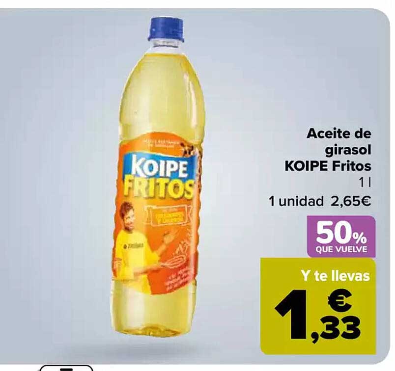 Aceite de girasol KOIPE Fritos