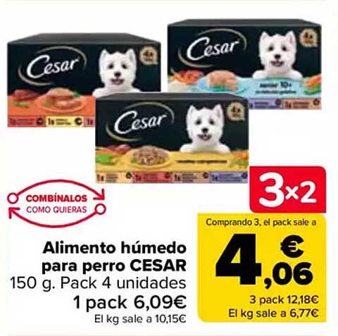 Alimento húmedo para perro CESAR