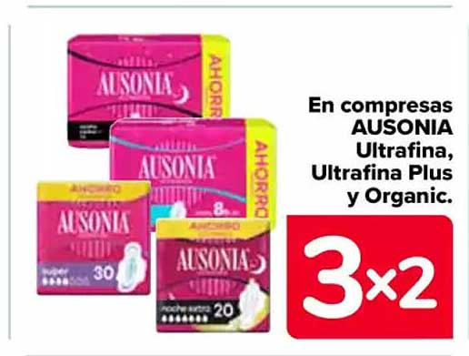 AUSONIA Ultrafina, Ultrafina Plus y Organic.