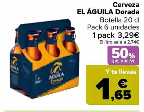 Cerveza EL ÁGUILA Dorada