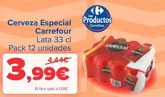 Cerveza Especial Carrefour