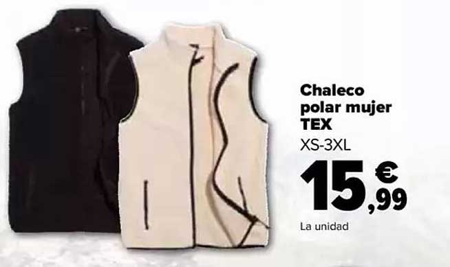 Chaleco polar mujer TEX