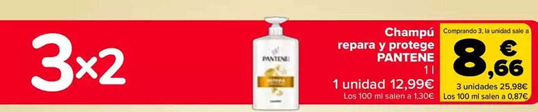 Champú repara y protege PANTENE