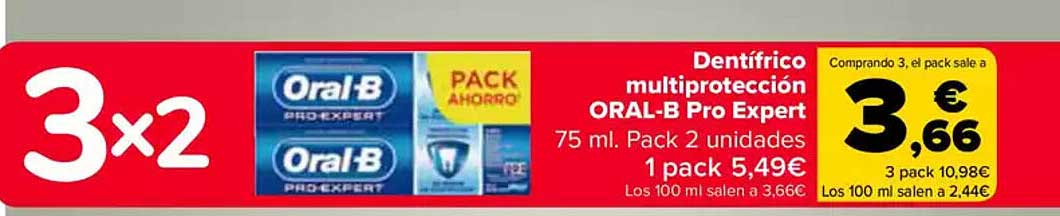 Dentífrico multiprotección ORAL-B Pro Expert