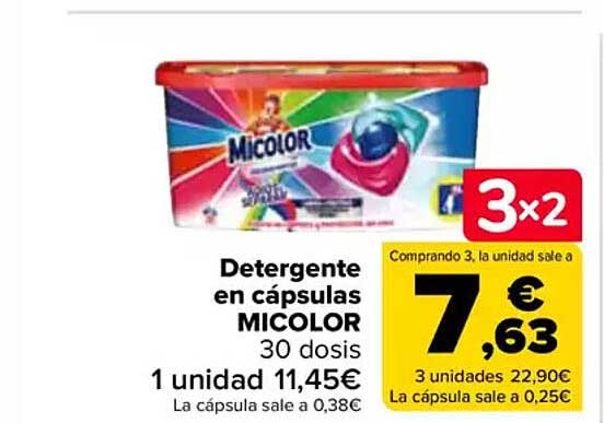 Detergente en cápsulas MICOLOR