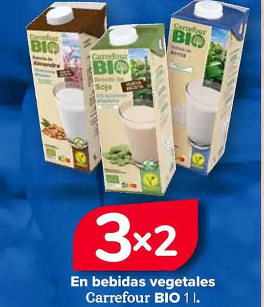 En bebidas vegetales Carrefour BIO 1 l.