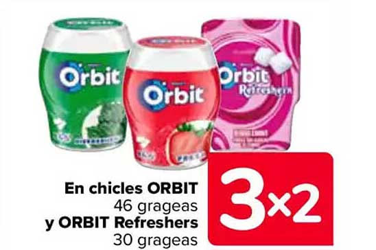 En chicles ORBIT y ORBIT Refreshers