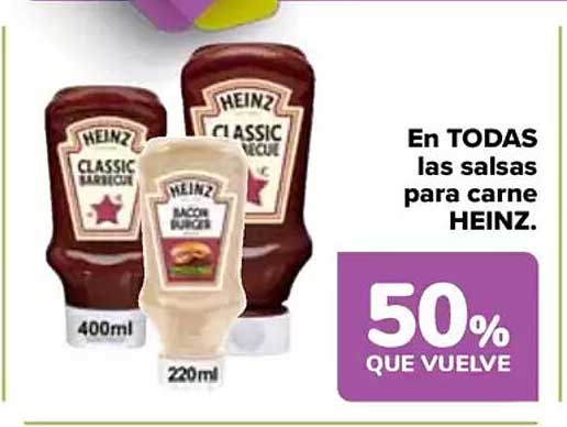 En TODAS las salsas para carne HEINZ.