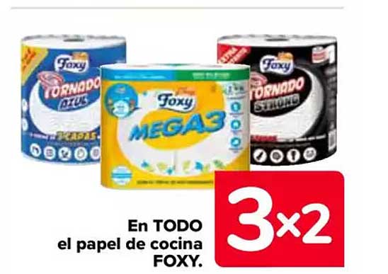 En TODO el papel de cocina FOXY.