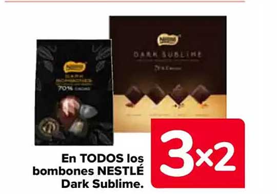 En TODOS los bombones NESTLÉ Dark Sublime.