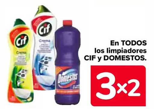 En TODOS los limpiadores CIF y DOMESTOS.