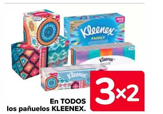 En TODOS los pañuelos KLEENEX.