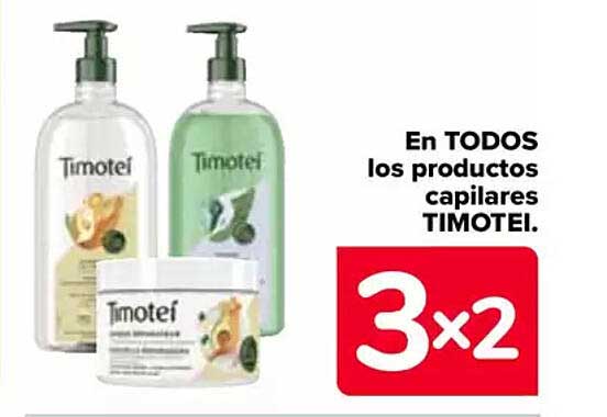 En TODOS los productos capilares TIMOTEI.