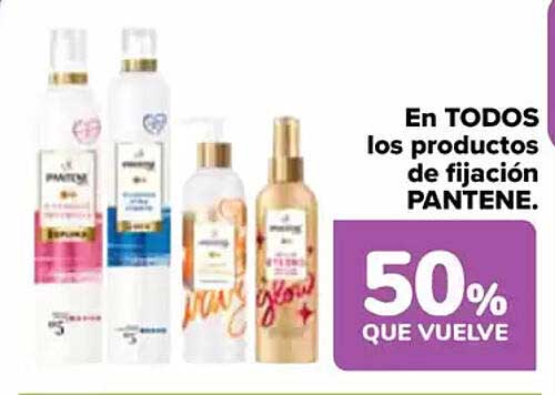 En TODOS los productos de fijación PANTENE.