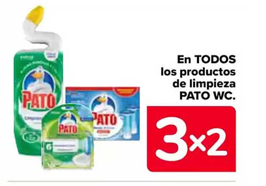 En TODOS los productos de limpieza PATO WC.