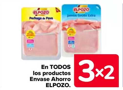 En TODOS los productos Envase Ahorro ELPOZO.