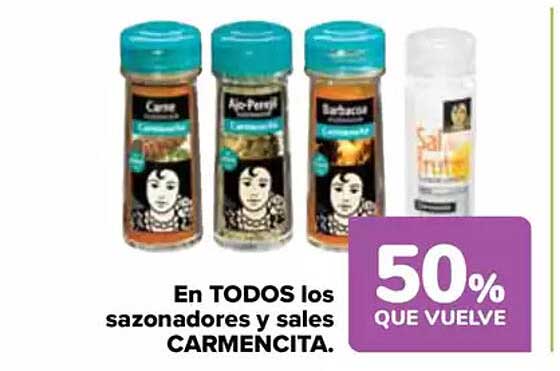 En TODOS los sazonadores y sales CARMENCITA.