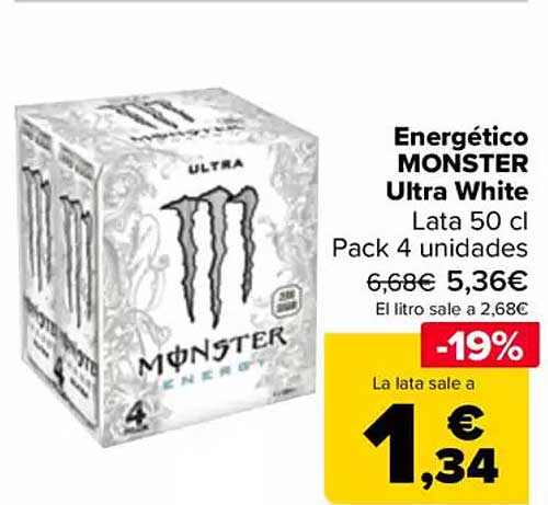 Energético MONSTER Ultra White