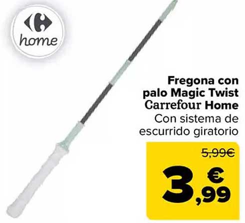 Fregona con palo Magic Twist Carrefour Home