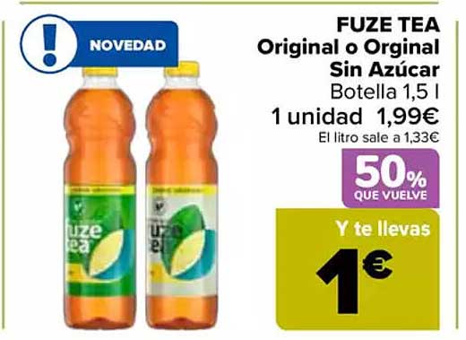 FUZE TEA Original o Orginal Sin Azúcar