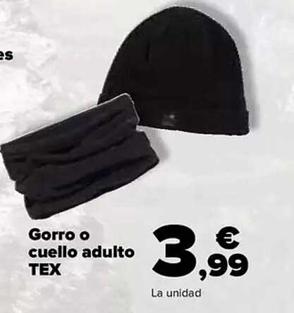 Gorro o cuello adulto TEX