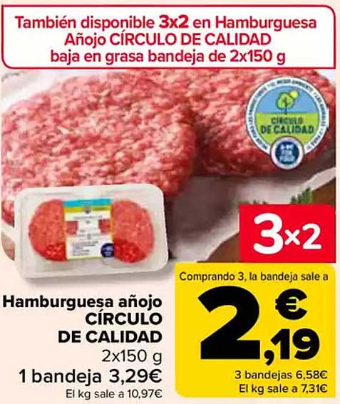 Hamburguesa añjo CÍRCULO DE CALIDAD