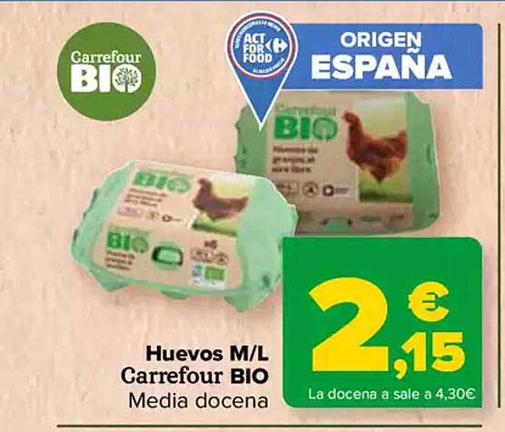 Huevos M/L Carrefour BIO