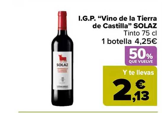 I.G.P. “Vino de la Tierra de Castilla” SOLAZ