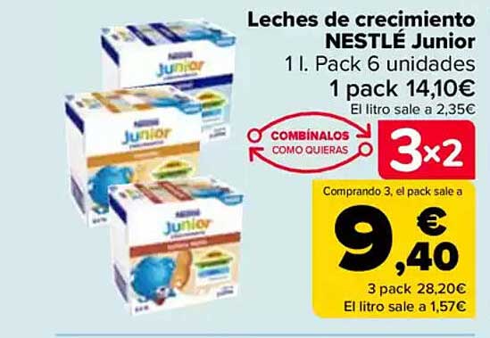 Leches de crecimiento NESTLÉ Junior