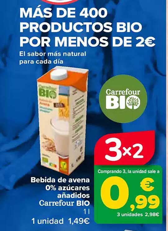 Más de 400 productos BIO por menos de 2€