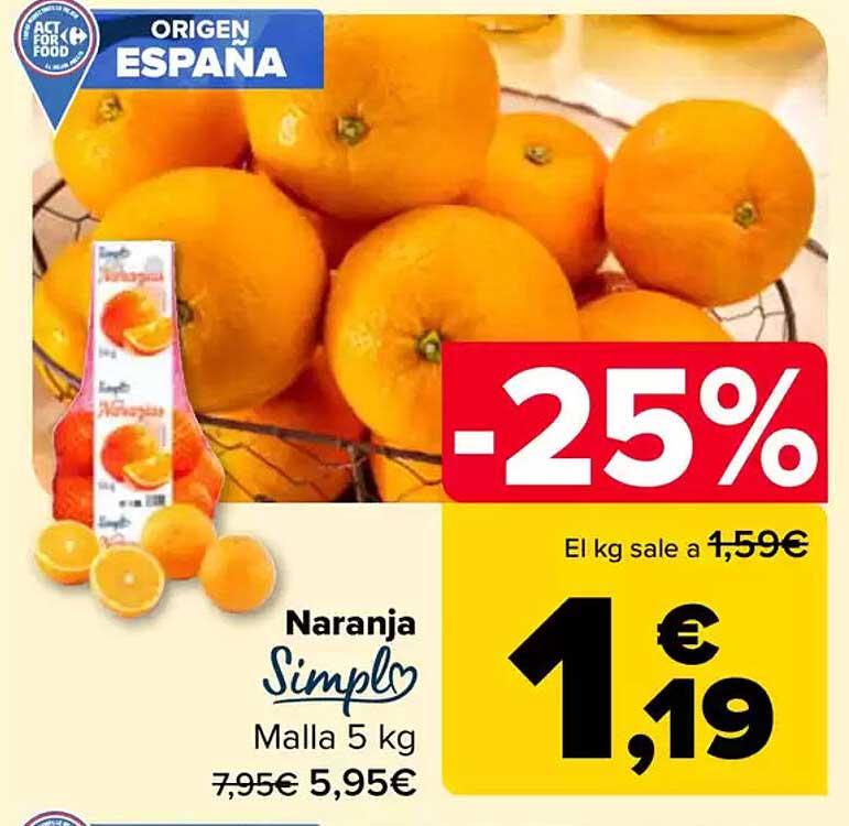 Naranja Simple Malla 5 kg