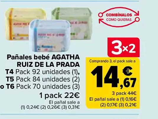 Pańales bebé AGATHA RUIZ DE LA PRADA